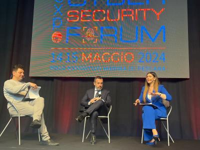 Il presidente del Consiglio regionale Sospiri interviene  alla seconda giornata del Cybersecurity Forum 