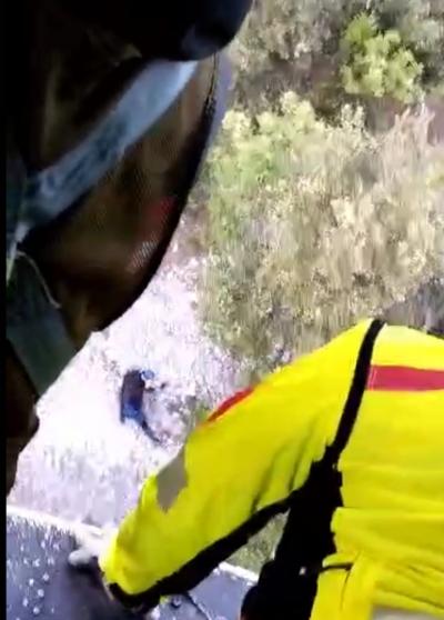 Civitella del Tronto, Operazione di recupero di un escursionista disperso nelle Gole del Salinello