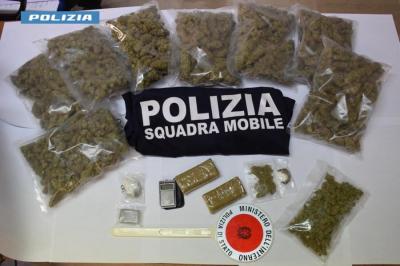 Pizzaiolo di Montesilvano arrestato dalla Polizia di Stato con quasi 3 kg di droga