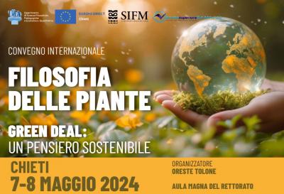 Chieti, convegno Internazionale: “Filosofia delle piante. Green Deal: un pensiero sostenibile”