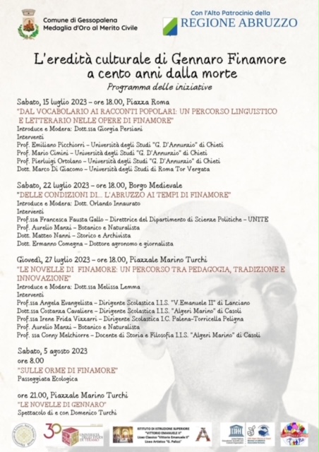 Centenario della morte di Gennaro Finamore: Celebrazioni a Gessopalena per promuovere  l'eredità culturale dell'intellettuale abruzzese