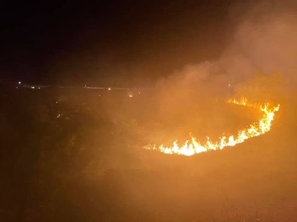 Incendio nella notte nella riserva di Punta Aderci
