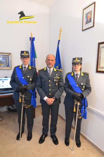 Guardia di Finanza Pescara, neo ufficiali in tirocinio al Comando Provinciale 