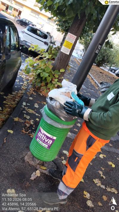Acquistati a Pescara 500 nuovi cestini per rifiuti da passeggio