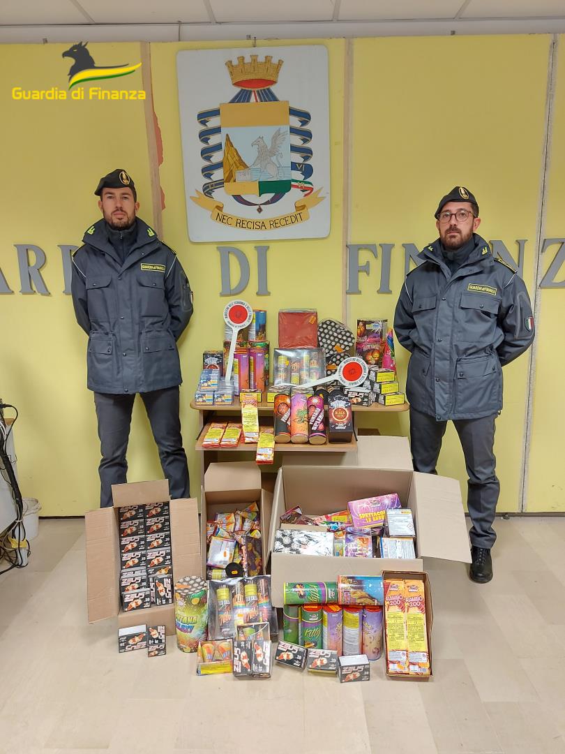 Sequestrati oltre 13.500 fuochi d’artificio in un negozio di Tortoreto