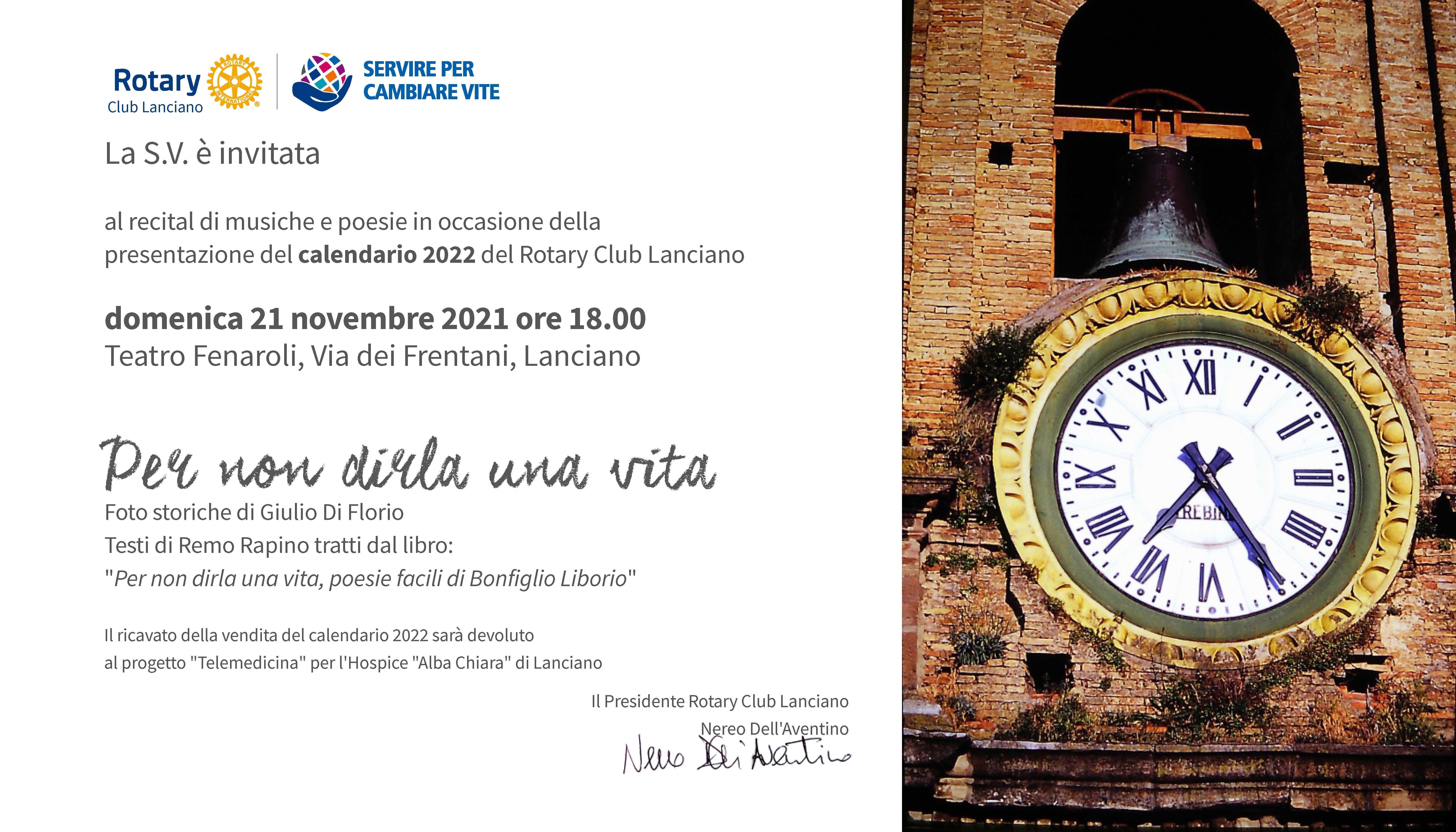 Rotary Lanciano, domenica lo spettacolo al Teatro Fenaroli per raccogliere fondi per l'Hospice