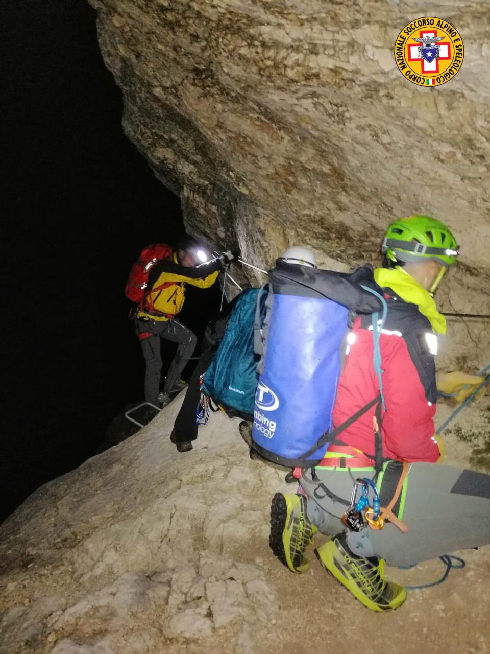 Salvi i due alpinisti colti dal maltempo sul Gran Sasso