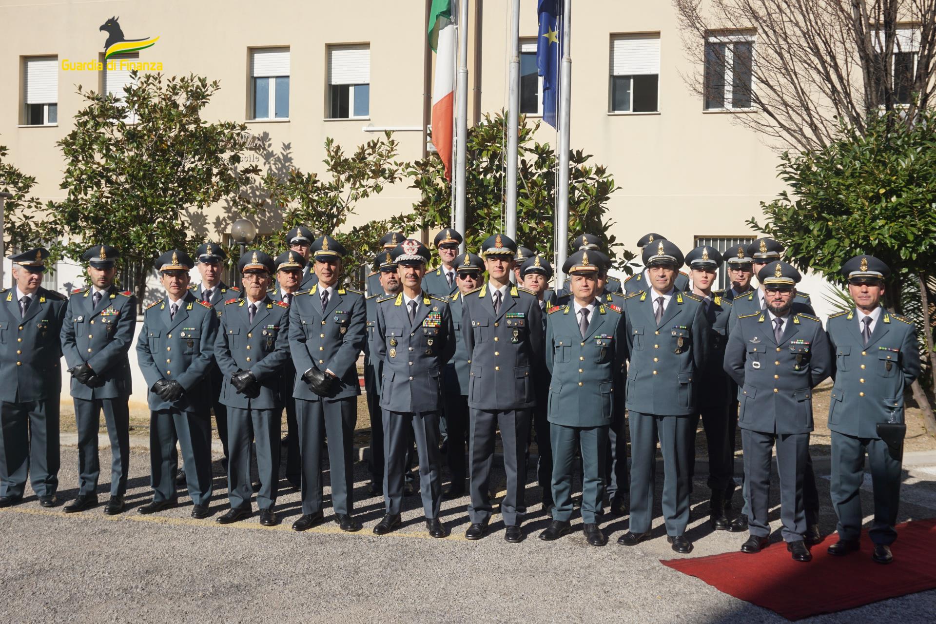Guardia di Finanza Chieti, visita alla Tenenza Ortona del Comandante Regionale Abruzzo - Generale di Brigata Germano Caramignoli