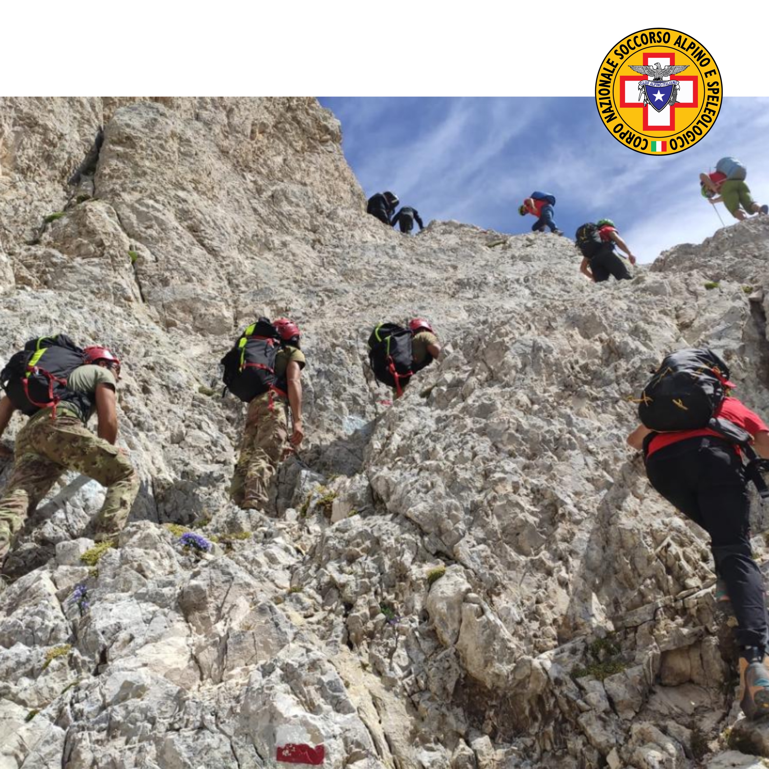 L'Aquila, primo intervento congiunto Soccorso Alpino e nono reggimento Alpini sul Gran Sasso