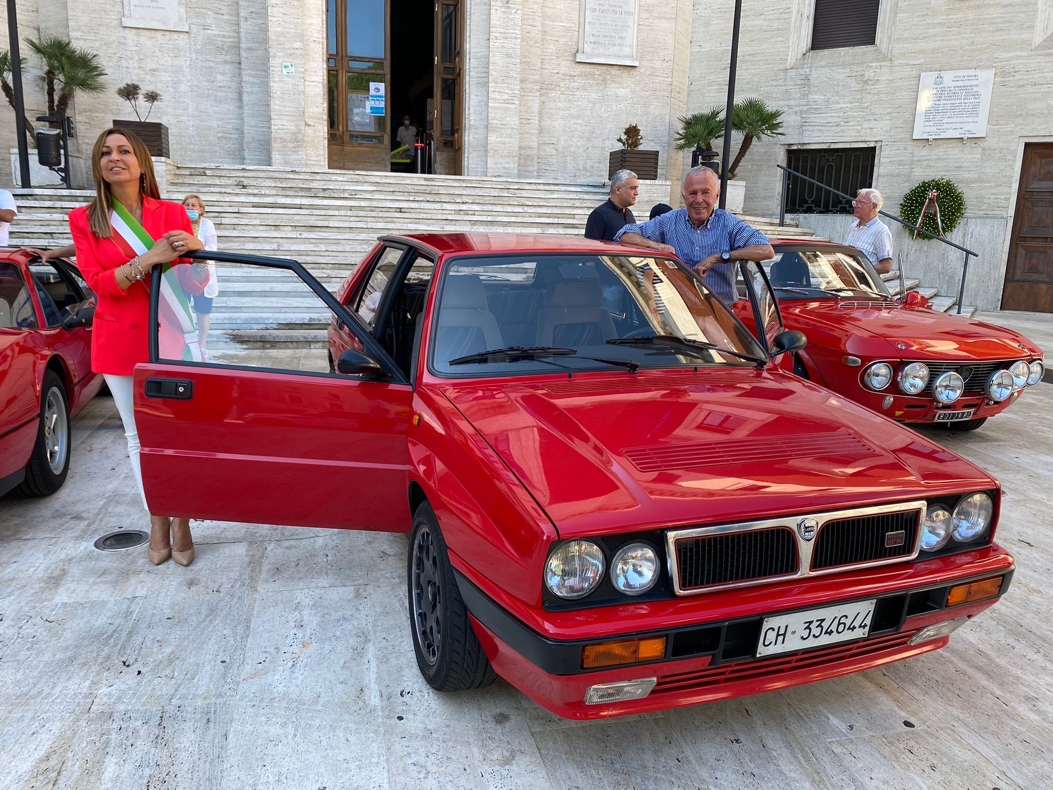 Cesare Fiorio è tornato alla guida di una Lancia Delta integrale sul Circuito di Pescara