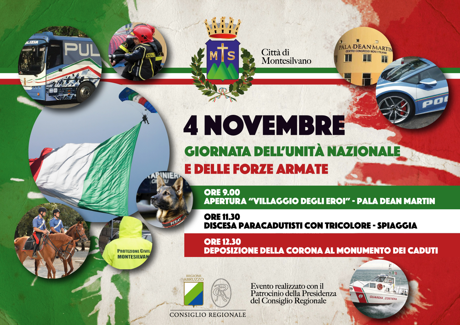 Presentate a Montesilvano le celebrazioni per il 4 novembre con 1000 studenti