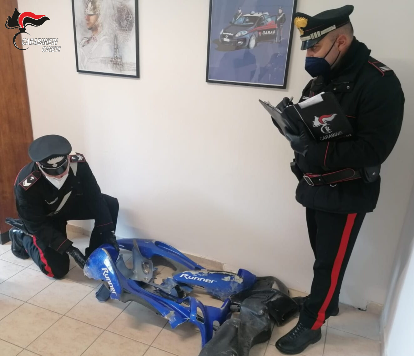 Rocca San Giovanni, identificati gli autori del furto dello scooter di un giovane bracciante maliano: sono due lancianesi.
