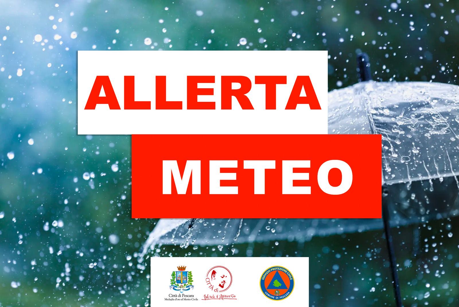 Messaggio di preallerta per Maltempo da questa notte anche su Abruzzo Molise e Puglia