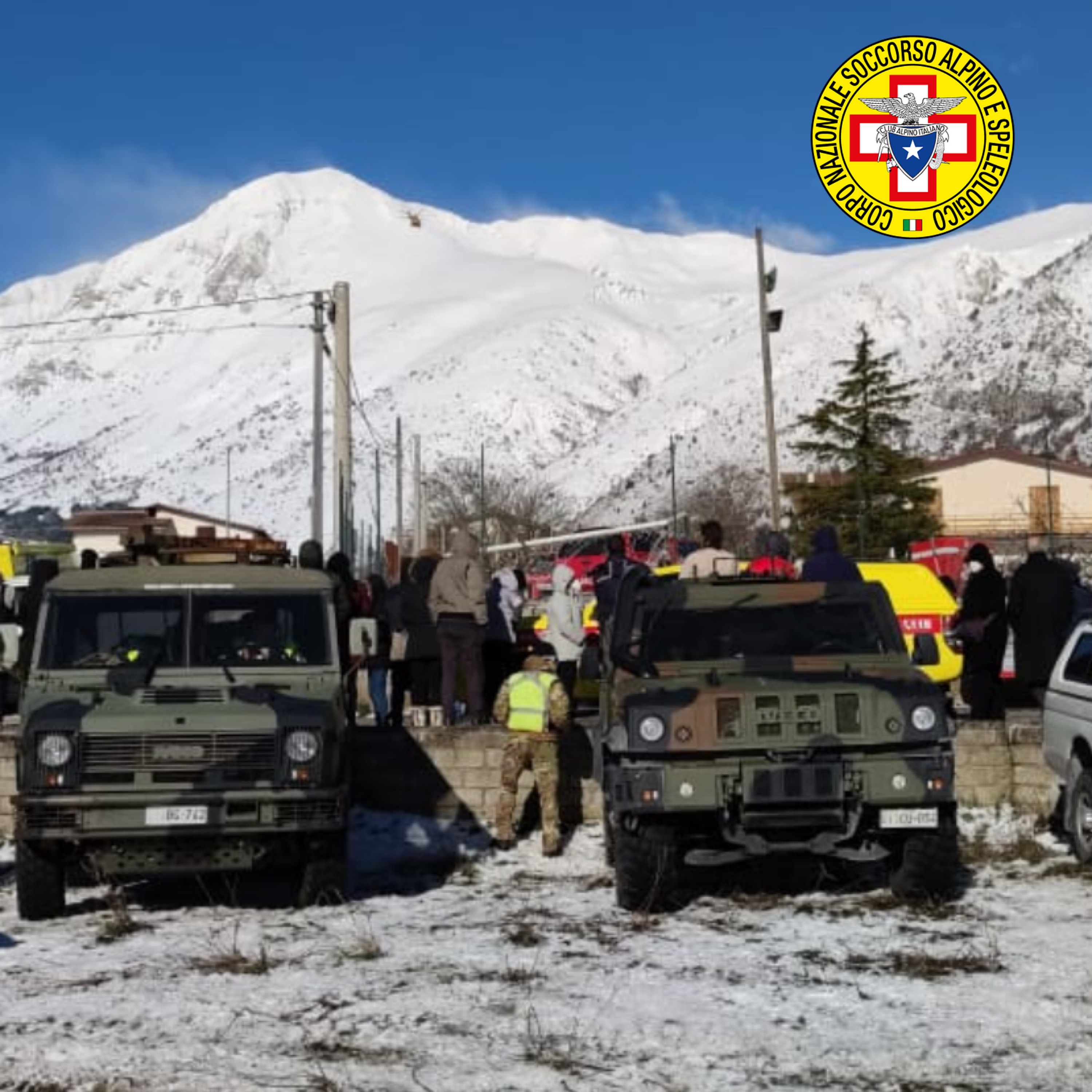 Riprese le ricerche dei 4 dispersi sul Monte Velino con l'impiego di 51 soccorritori, altri 20 in arrivo e unità Cinofile