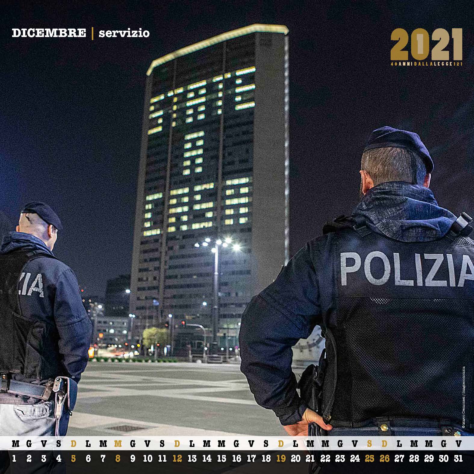 Calendario 2021 della Polizia di Stato