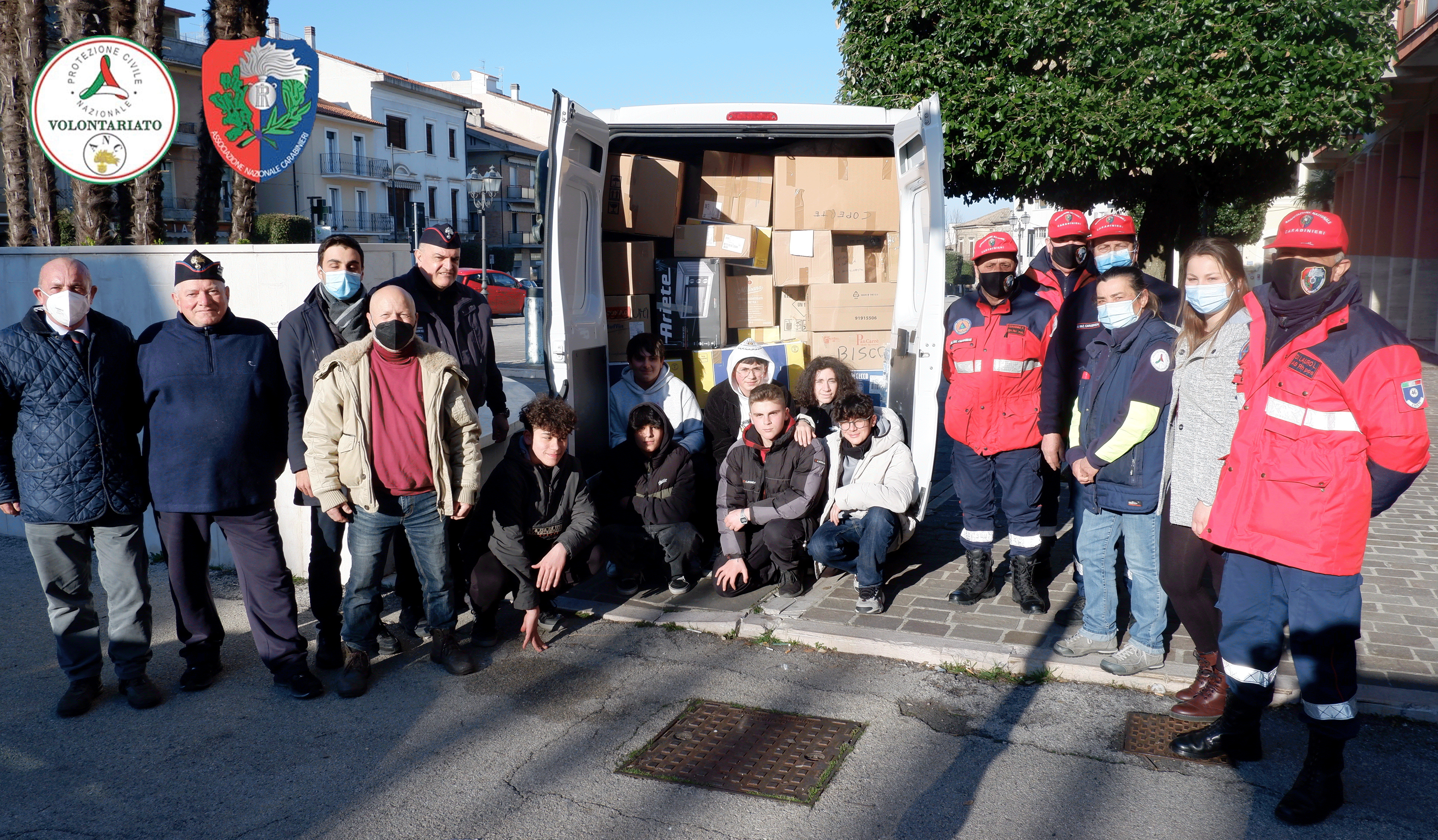 L'Associazione Nazionale Carabinieri di Chieti al fianco dei Comuni per gli aiuti alla popolazione Ucraina