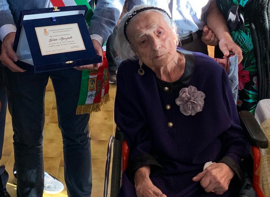 Città Sant'Angelo festeggia Gina Speziale 100 anni 