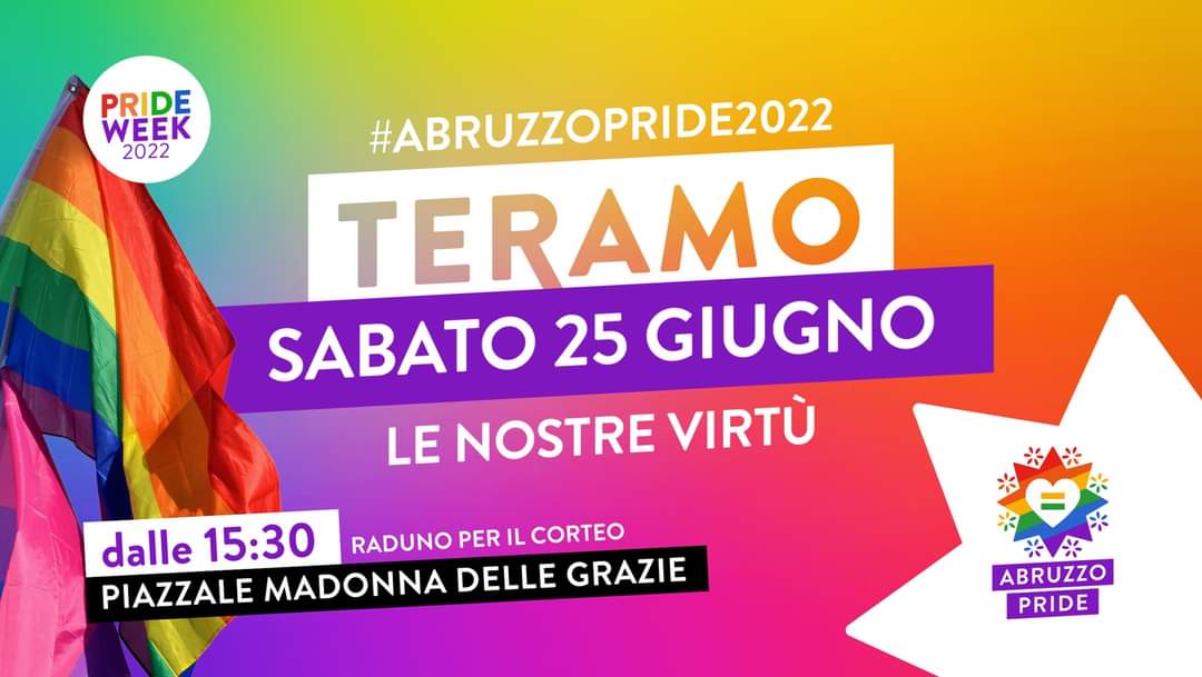 Al via la Pride Week 2022, il terzo Pride in Abruzzo 