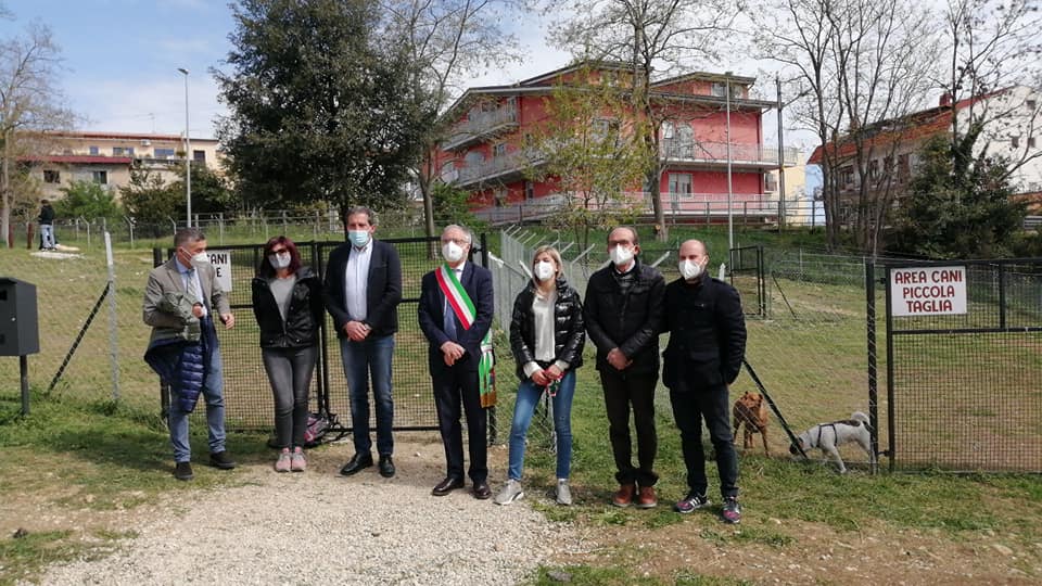 A Lanciano inaugurata la prima area di sgambamento cani comunale