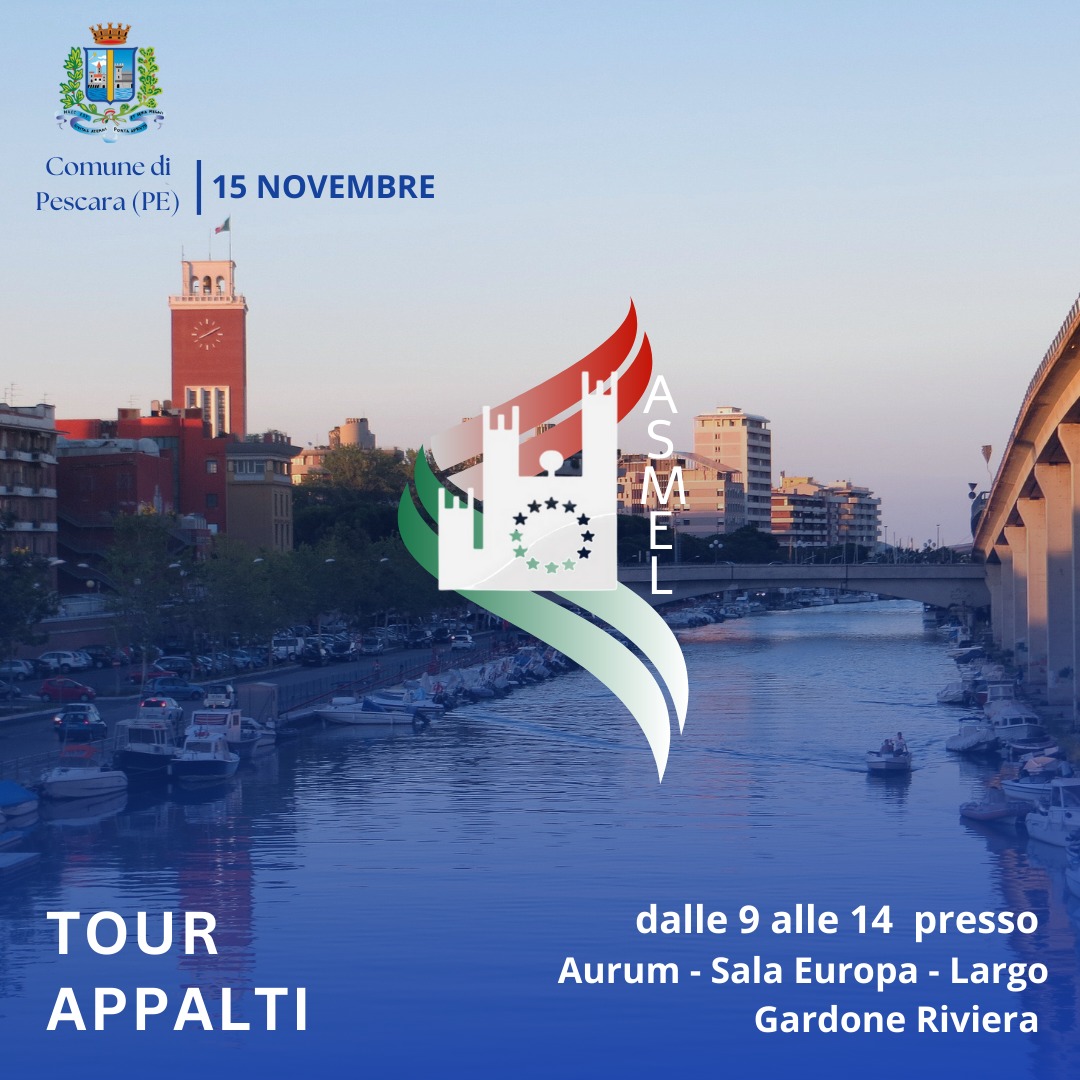 Tour Appalti di ASMEL, sindaci, amministratori e segretari si riuniscono a Pescara