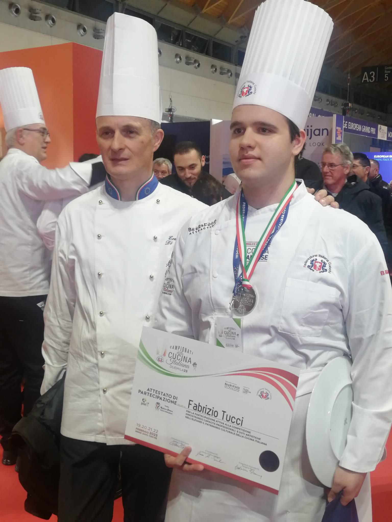 Fabrizio Tucci dell’Ipsaar di Villa Santa Maria medaglia d’argento al concorso nazionale “Miglior allievo degli istituti alberghieri d’Italia”