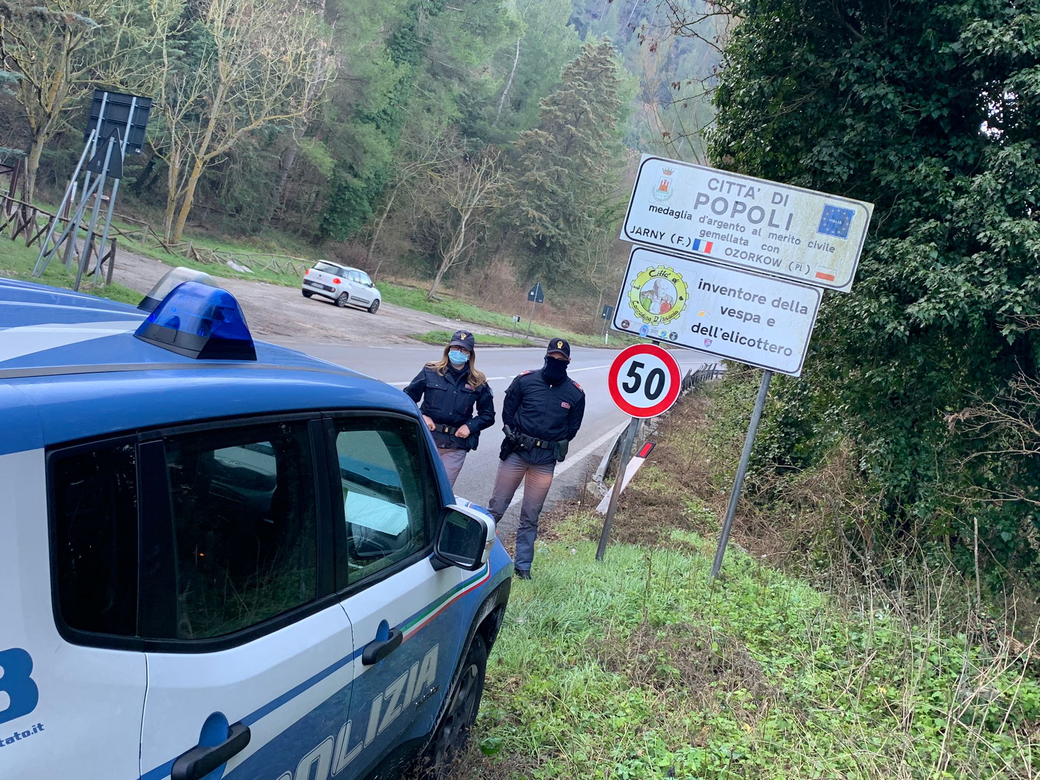 Servizio ad alto impatto della Polizia di Stato a Popoli 