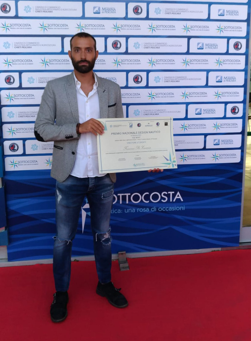 Pescara, Premio Nazionale di Design Nautico, vince il vastese Francesco Pio Zaccaria 