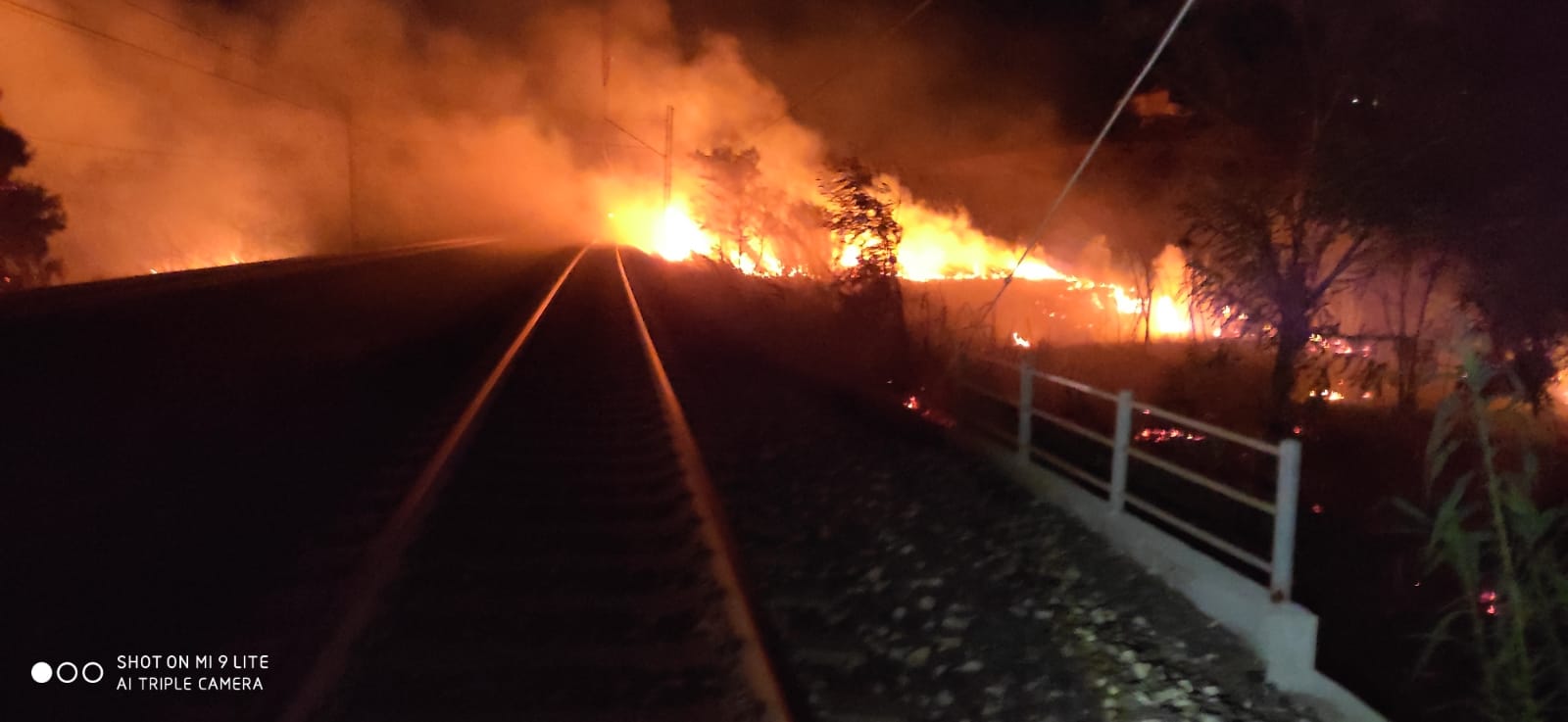 Linea Pescara - Termoli: incendio sui binari, traffico riattivato fra Vasto San Salvo e Montenero