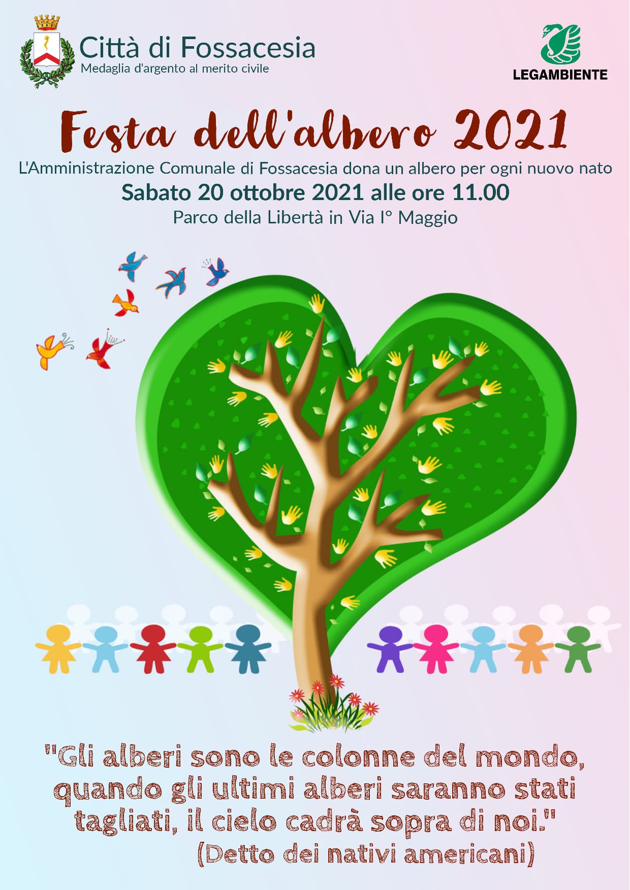 Fossacesia, Festa dell'Albero: 38 piantine saranno donate ai nuovi nati