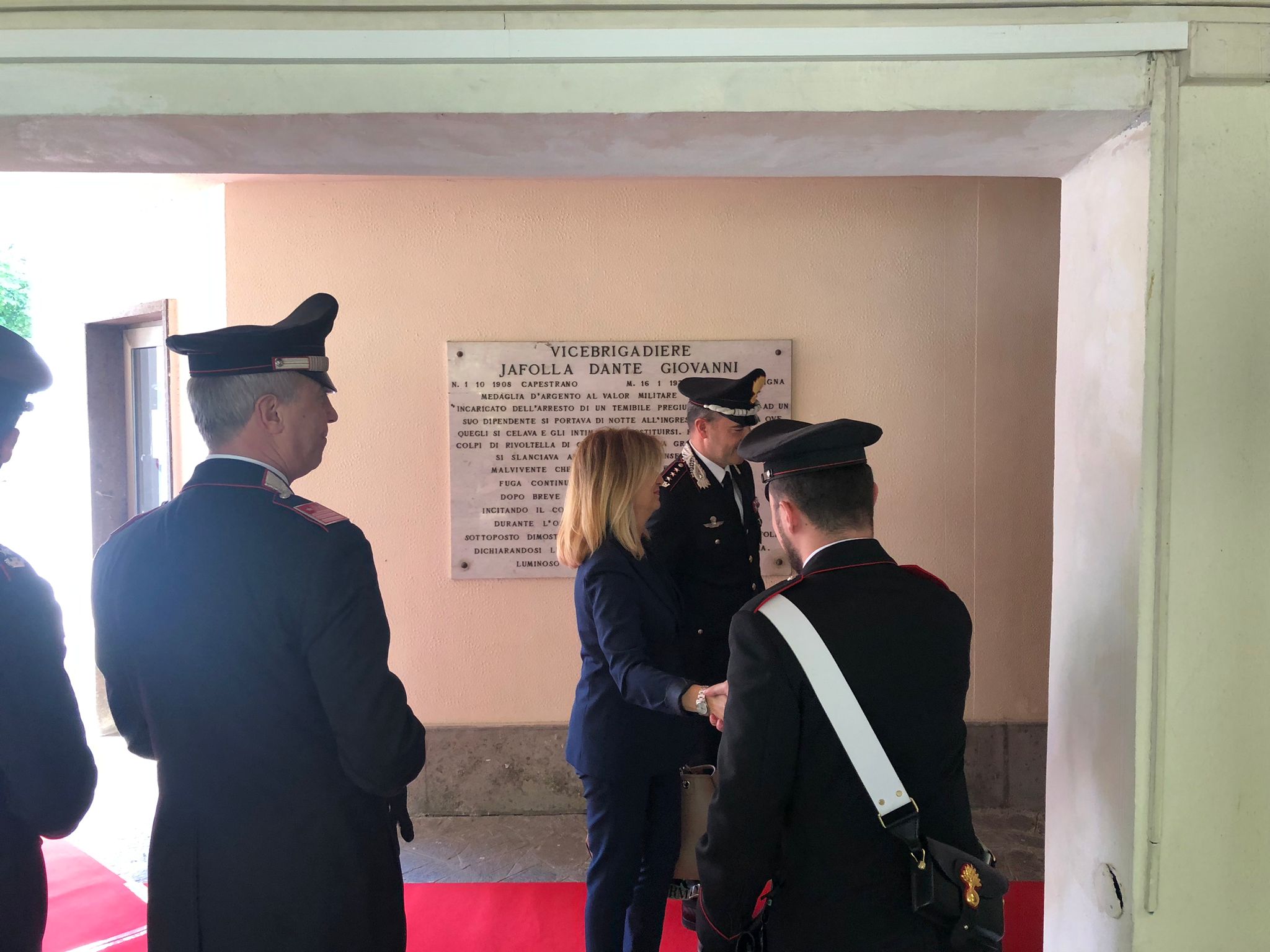 Sottosegretario Bergamotto visita comando Provinciale dei Carabinieri dell’Aquila. 