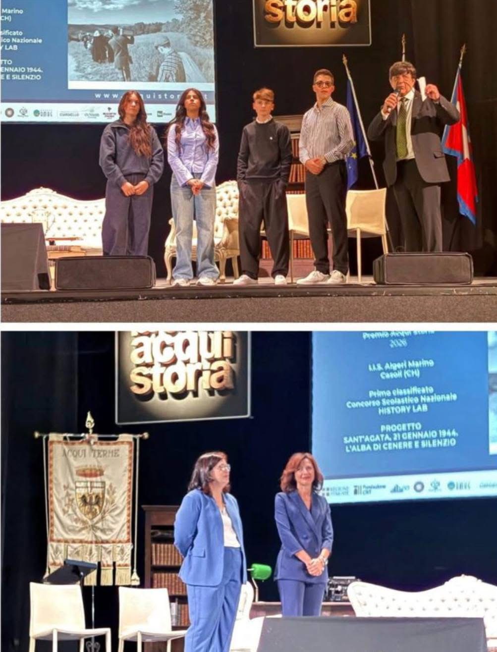 Il Liceo Algeri Marino di Casoli trionfa al Premio Acqui Storia con il progetto sulla strage di Gessopalena