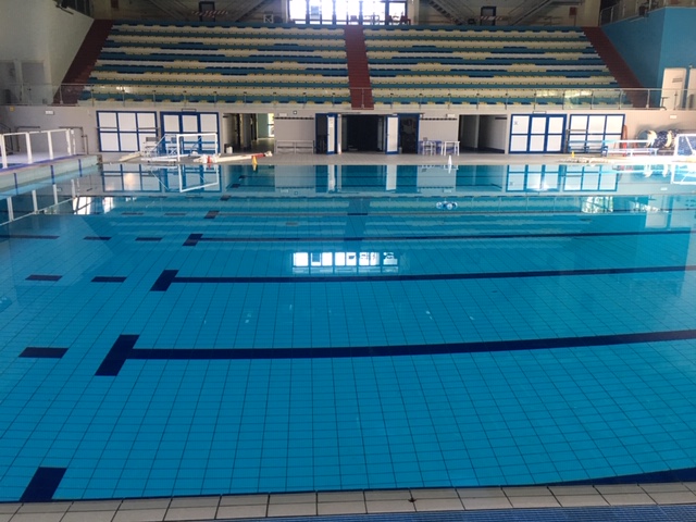 Naiadi Pescara piscine in fase di riempimento