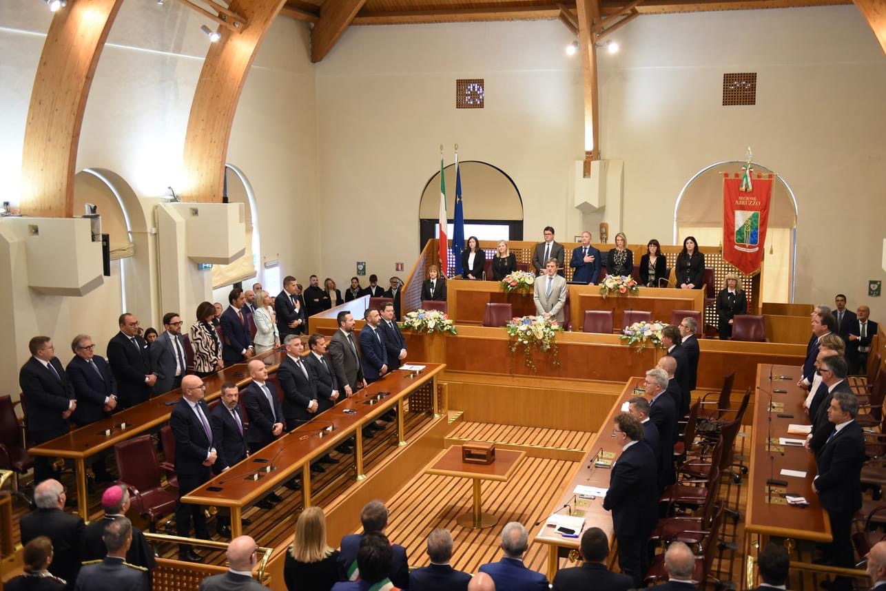 Consiglio regionale d'Abruzzo, al via i lavori della XII Legislatura
