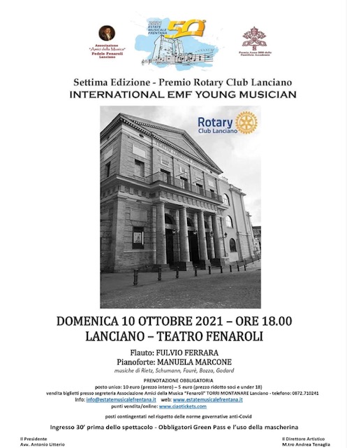 Lanciano, torna la musica dell'Estate Musicale Frentana con International EMF Young Musician