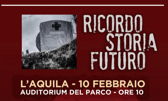 Giornata del Ricordo: L’Abruzzo non dimentica, giovedì un evento con gli studenti per ricordare tragedia delle Foibe
