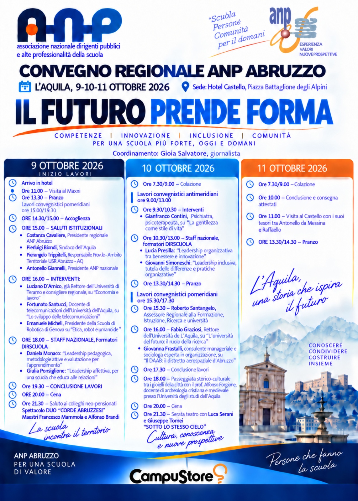 “Il futuro prende forma”: all’Aquila il convegno regionale dell’ANP Abruzzo tra scuola, innovazione, IA e nuove professioni