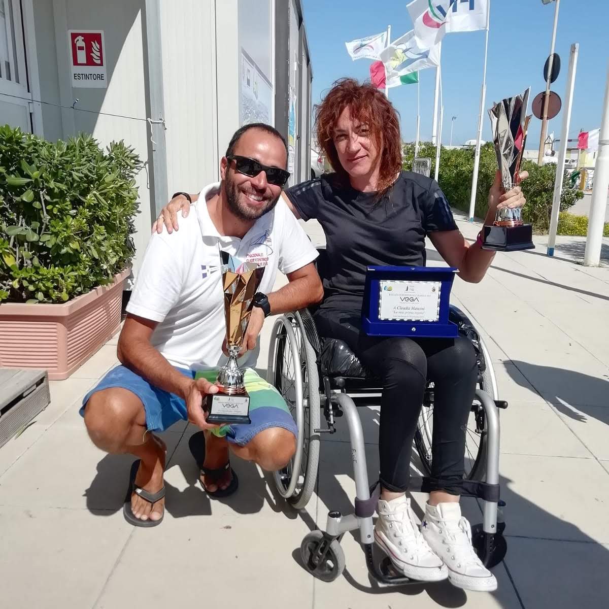 Claudia Mancini, prima velista paralimpica della LNI di Pescara