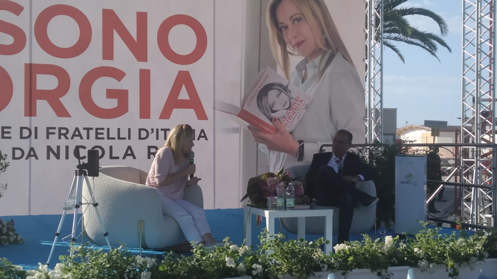 Giorgia Meloni a Pescara per presentare il suo libro "Io sono Giorgia"