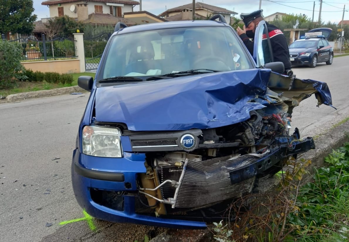 San Vito Chietino, Incidente stradale in via Colle Capuano due persone ferite