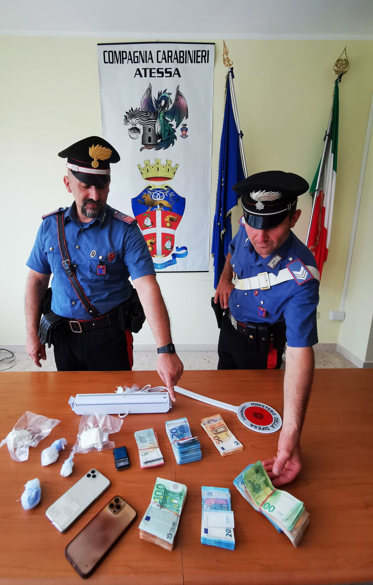 Atessa, coppia di Vasto arrestata dai Carabinieri del NORM, trovata in possesso di cocaina