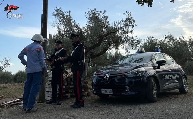 Rocca San Giovanni, ruba energia elettrica e acqua, carabinieri arrestano agricoltore di Lanciano