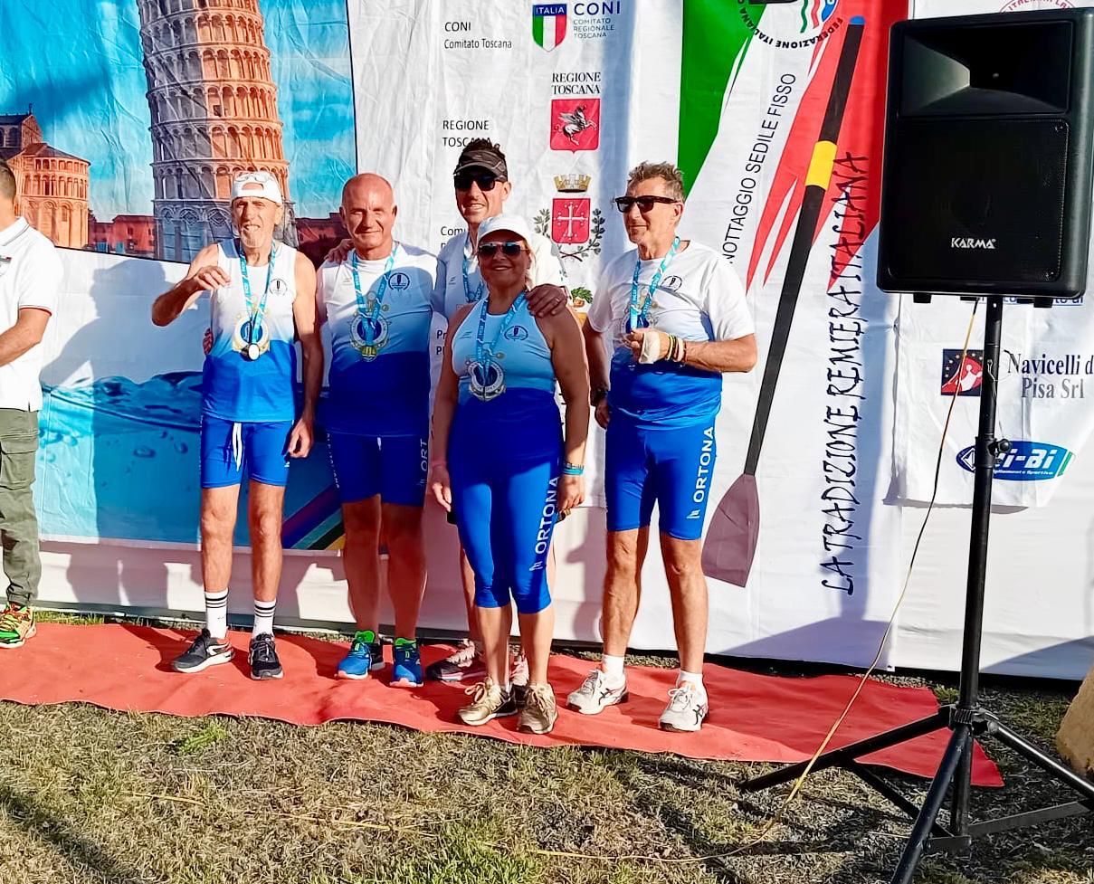 Canottaggio, successo della Lega Navale di Ortona al Campionato Italiano di Fondo della FICSF a Pisa