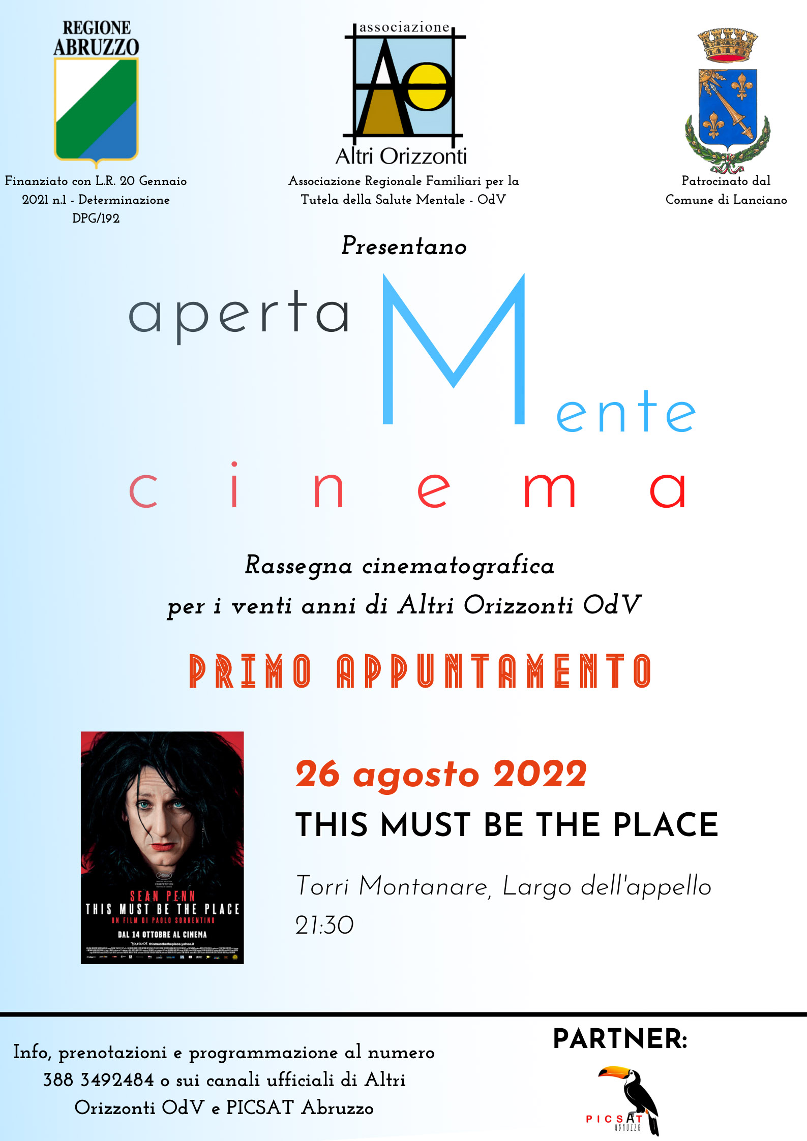 "Apertamente Cinema": Cinematografia e incontri per raccontare la salute mentale