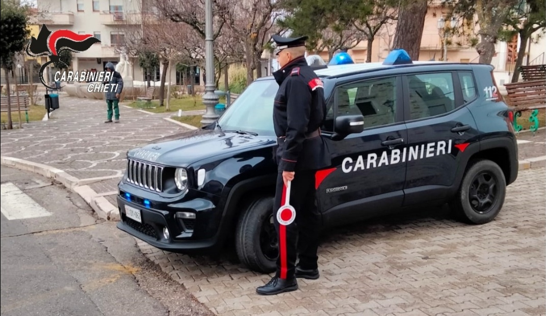 Due casi di stalking scoperti dai carabinieri di Torricella Peligna a Gessopalena