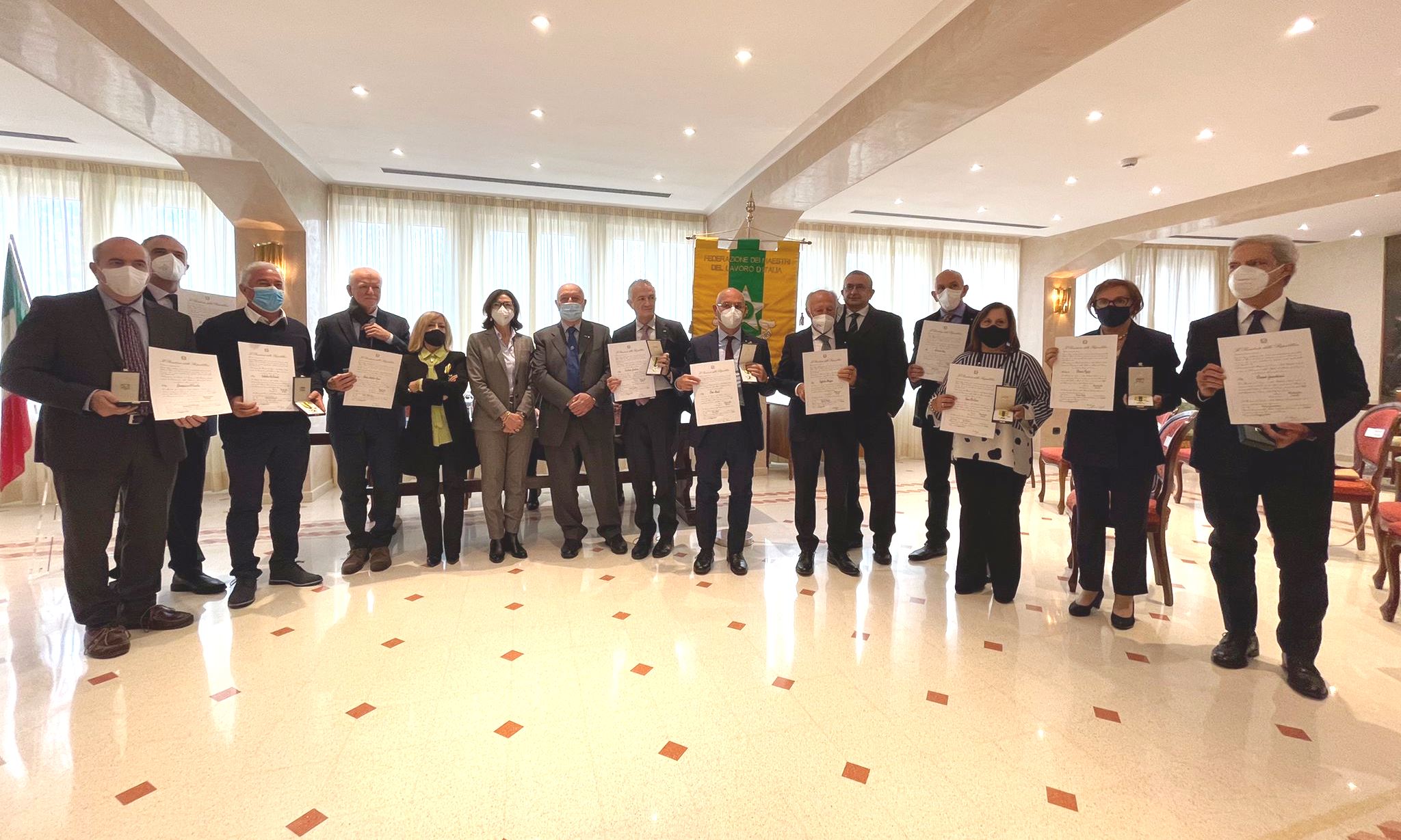 L'Aquila, cerimonia di consegna delle Stelle al Merito del Lavoro, presieduta dal Prefetto, Cinzia Torraco