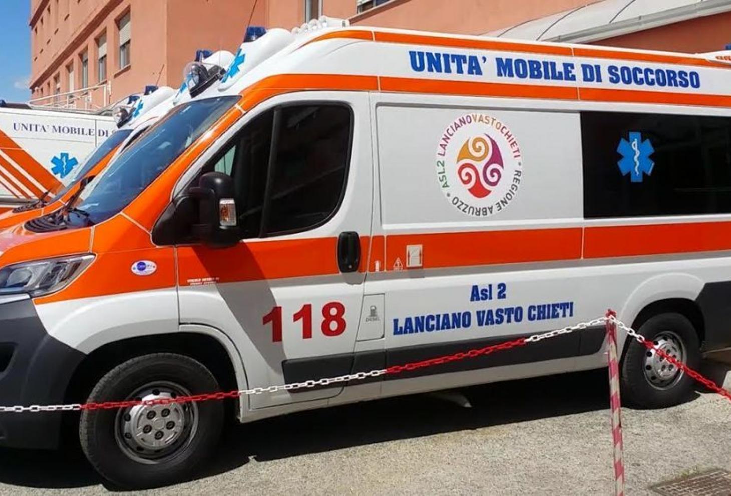 Lanciano, anziana investita da un'auto in via Veneto trasportata in ospedale