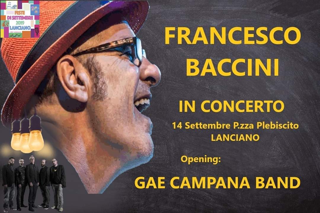 Musica in Abruzzo, Ruggeri, Baccini, Gazzè e Malika Ayane