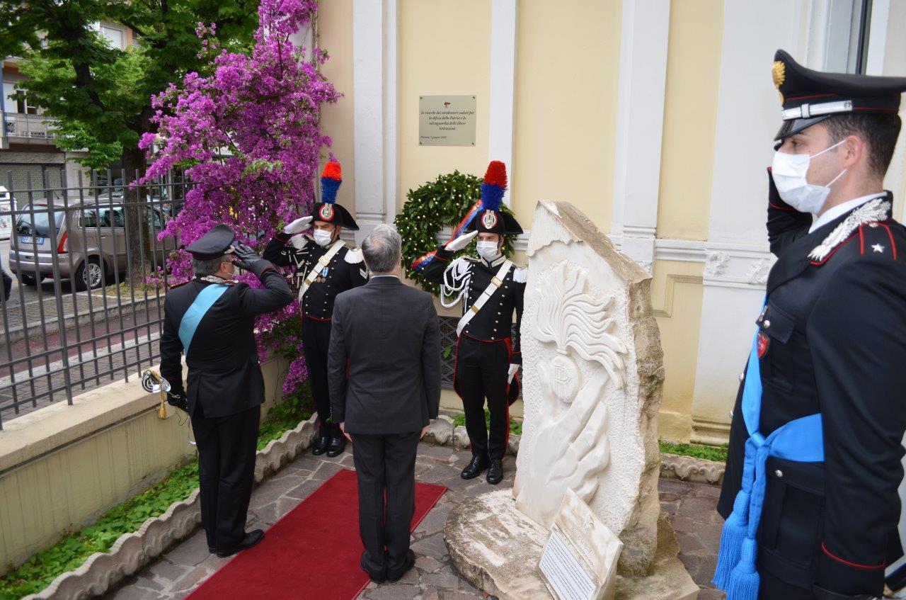 Pescara,celebrato il 206° anniversario della fondazione dell'Arma dei Carabinieri