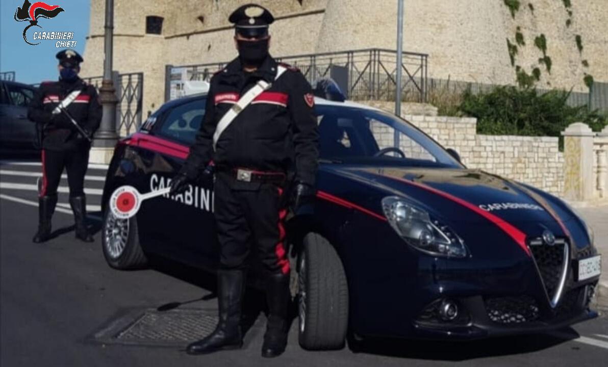 Torino di Sangro, in quarantena a Vasto per Covid fermato dai carabinieri sulla statale 16