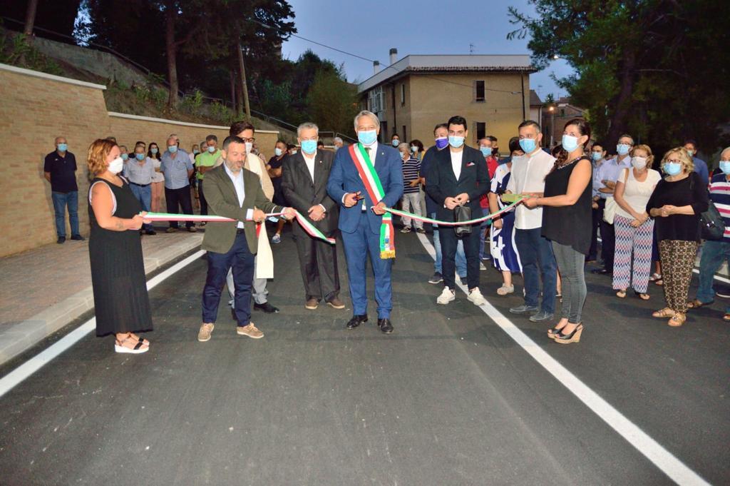 Collecorvino, inaugurata la nuova strada di accesso al centro storico di Collecorvino